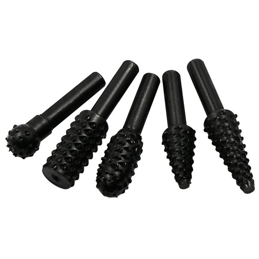 5-pack 1/4" Steel Drill Bit Set Cutting Tools for Woodworking Knife Wood Carving