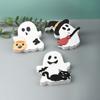 Set Of 3 Halloween Wood Specters Figures Ornament Table Signs for Tiered Tray and Shelf Decoration Desktop Adorment