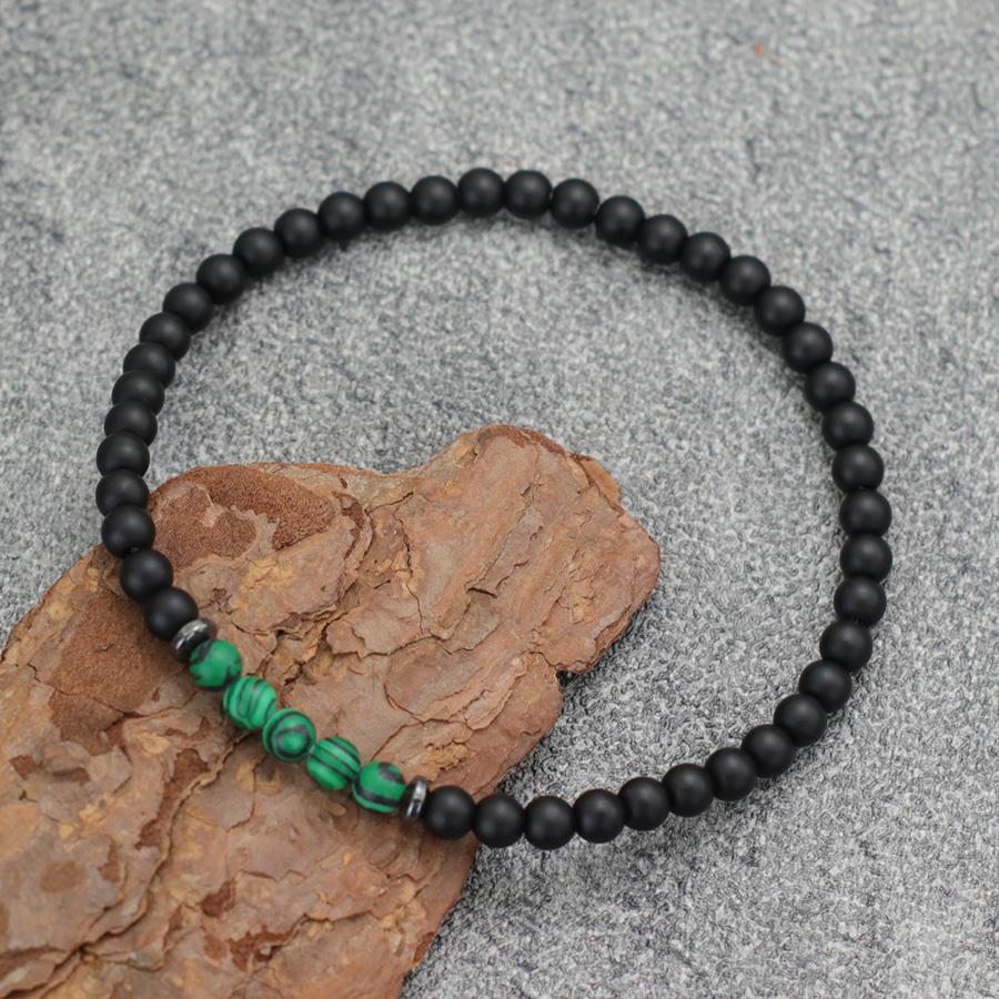 Simple Style 4mm Beads Bracelet Men Women Tiger Eyes Malachite Lava Hematite Stone Braslet Prayer Meditation Yoga Accessories