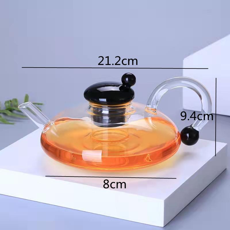 Transparent Glass Teapot Teacup Kung Fu Tea Set Afternoon Tea Set Tea Kettle Glass Cup Tea Utensils Tea Making Tools Teaware Set