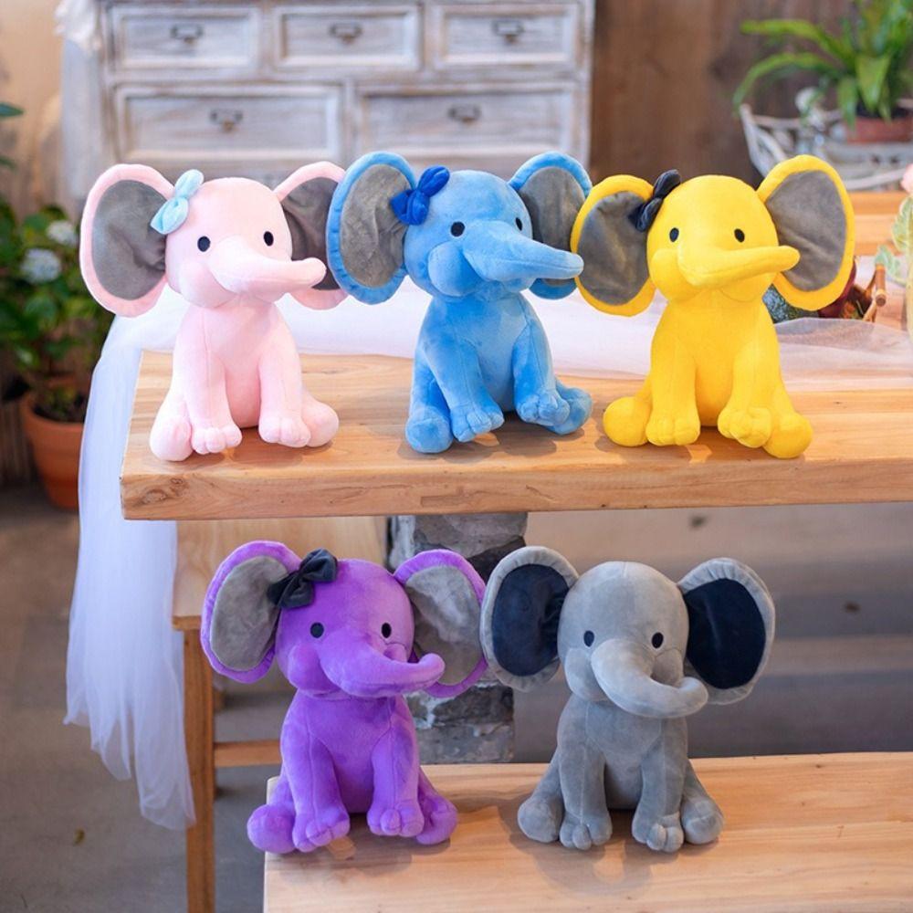 Giocattolo Comfort Elefante di Cotone Peluche Giocattoli Morbidi Texture Kawaii Animale di Peluche Bambola di Peluche Decorazione Stanza
