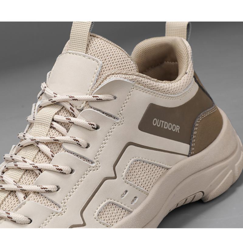 Men's Non-Slip Outdoor Sneakers New Leather Treking Footwear for Men Casual Hiking Shoes Travel Climbing Camping Trainers