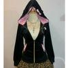 VAYLA Streetwear Y2K Dame Pullover Hettegenser Retro Harajuku Rosa Leopardtrykk Lappeteppe Genser Mote Trend Sportsklær Hettegenser Topp