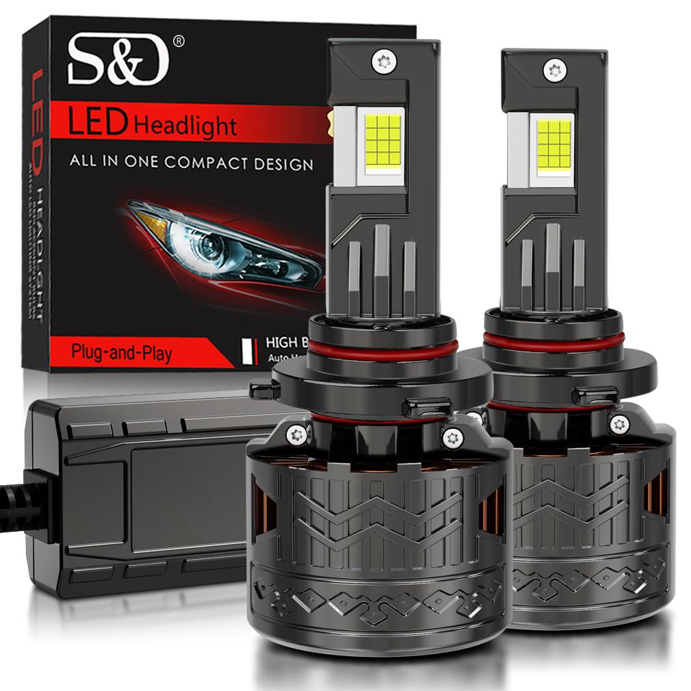 

2Pcs Справжні високопотужні світлодіодні автомобільні фари H7 H4 CANBUS лампи H1 H11 HB3 9005 HB4 9006 9012 Hir2 300W H3 лампи 3 мідні трубки для авто 9005 HB3