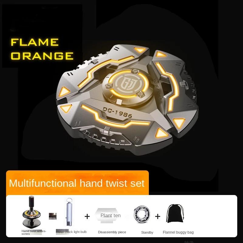 Fidget Spinner Kovový Svítící Dlouhá Doba Rotace Multifunkční Ruční Kroucení Hračka pro Úlevu od Stresu pro Dospělé Gyroskop ATOM