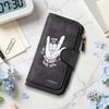 Vintage Rock Style Long Wallet Cool Heavy Metal Printed Purse for Daily Use