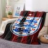 England national football logo Printed Flannel Blanket, soft throw for bedroom sofa, washable,soccer fan merchandise, great gift.