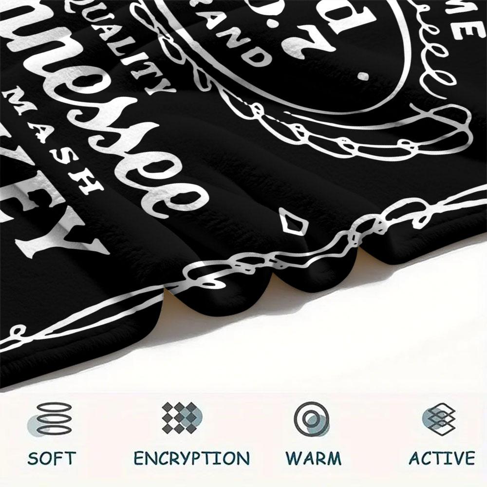 JACK DANIELS whisky printing Flannel Blanket Bedroom Sofa Camping Warm blanket Gifts for family and friends-MJ001