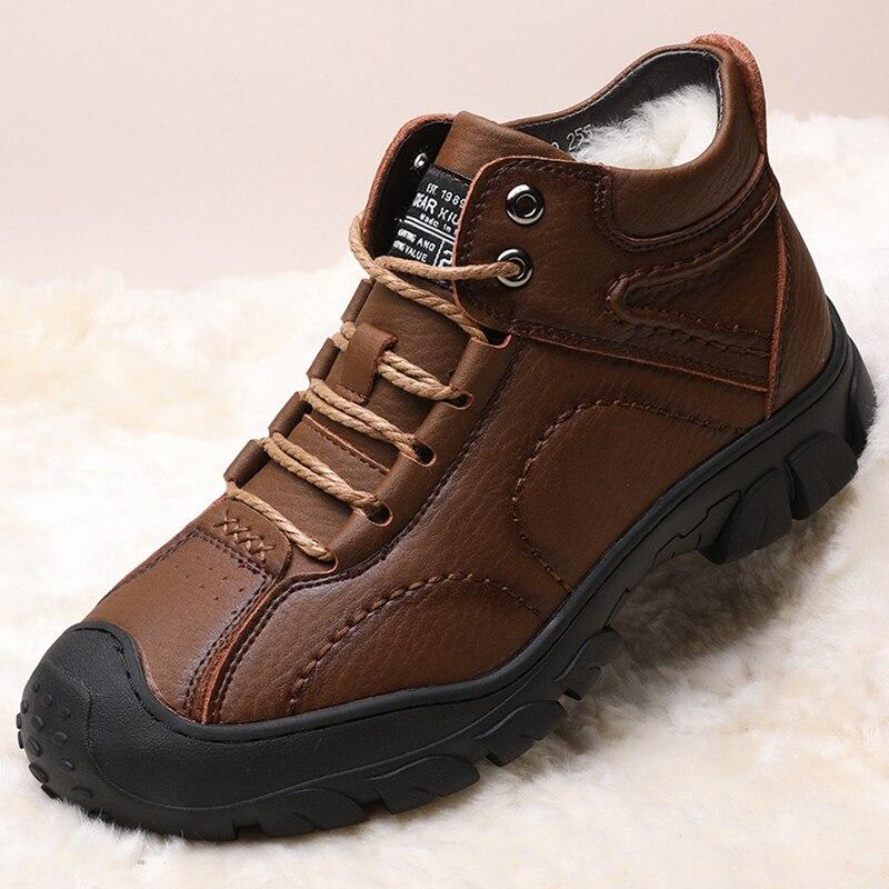 Botas de hombre Zapatos de algodón casuales al aire libre Zapatos de  invierno para hombres Zapatos