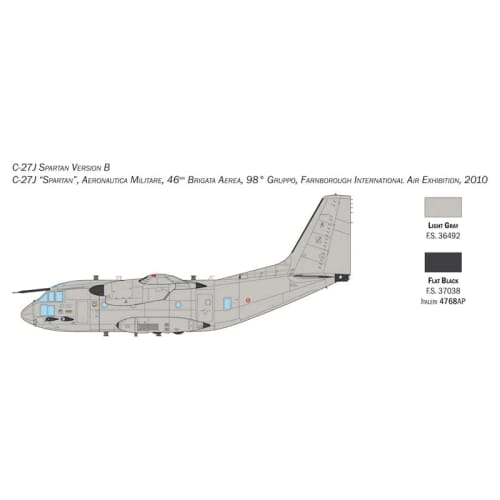 Italeri 1450 Alenia C-27J/G.222 Spartan 1/72 Scale Plastic Model Kit