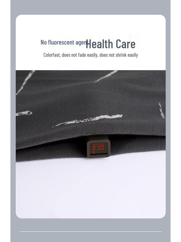 Men's Summer Cotton Pajama Set: Short Sleeve, Long Pants, Plus Size, Loose, Casual, Thin Cardigan Homewear.