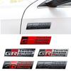 3D Metal GR Logo Car Emblem Stickers Decor Rear Tail Body Decals For Toyota GR Sport Yaris Corolla Hilux Supra C-HR Accessories