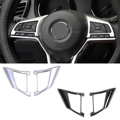 Voor Nissan Juke Autostuur Schakelaarknop Pailletten Cover Interieur Decoratie Trim Accessoires Mat Zilver