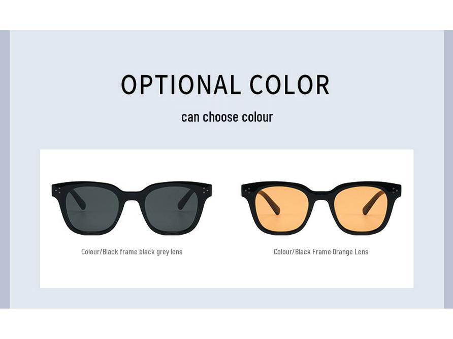 GM High-End Sunglasses: Unisex Sun Protection, Same Style as Zhao Lusi, Nylon HD for Driving.