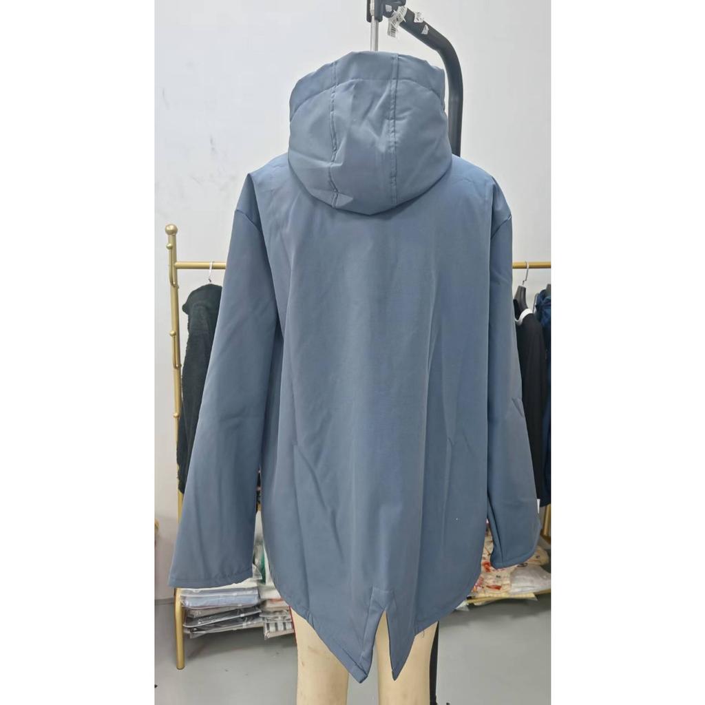New Arrival Fleece Lined Hooded Windbreaker, Waterproof Windproof Outdoor Jacket for Autumn Winter, European American Style