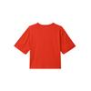 Adidas Neo Cny Series Casual Sports Printed Dopamine Round Neck Short Sleeve Drop Shoulder T-Shirt Women T-Shirt Red GP5739