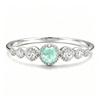 S925 Silver Zodiac Ring with Yellow Crystal, Sapphire, and Multi-colored Gemstones - Versatile Stackable Design.