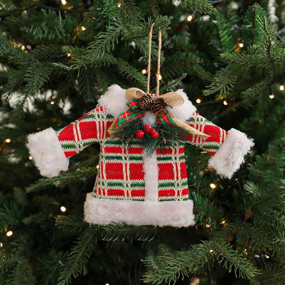 Clothing Christmas Tree Pendant Plush Christmas Decorations  Party Favors