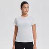 Sports T-shirt for Women, Summer Quick-dry Thin Printed Slim Fit, Short-sleeve Crew Neck Training Top Lightweight Top