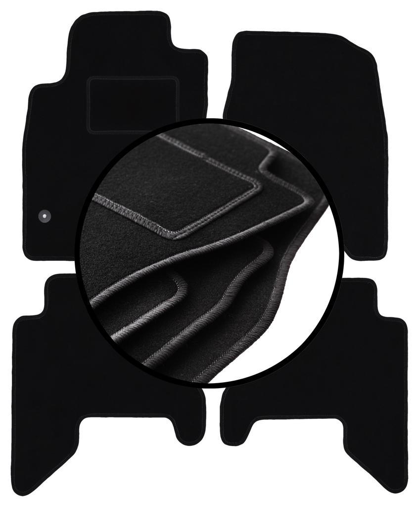 Complete Set of Velour Floor Mats For: Nissan Pathfinder R51 SUV (2004-2014)