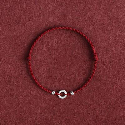 Handmade Braided Red Rope Bracelet Unisex Lucky Charm Friendship Couple Gift Zodiac Year Good Fortune Bracelet