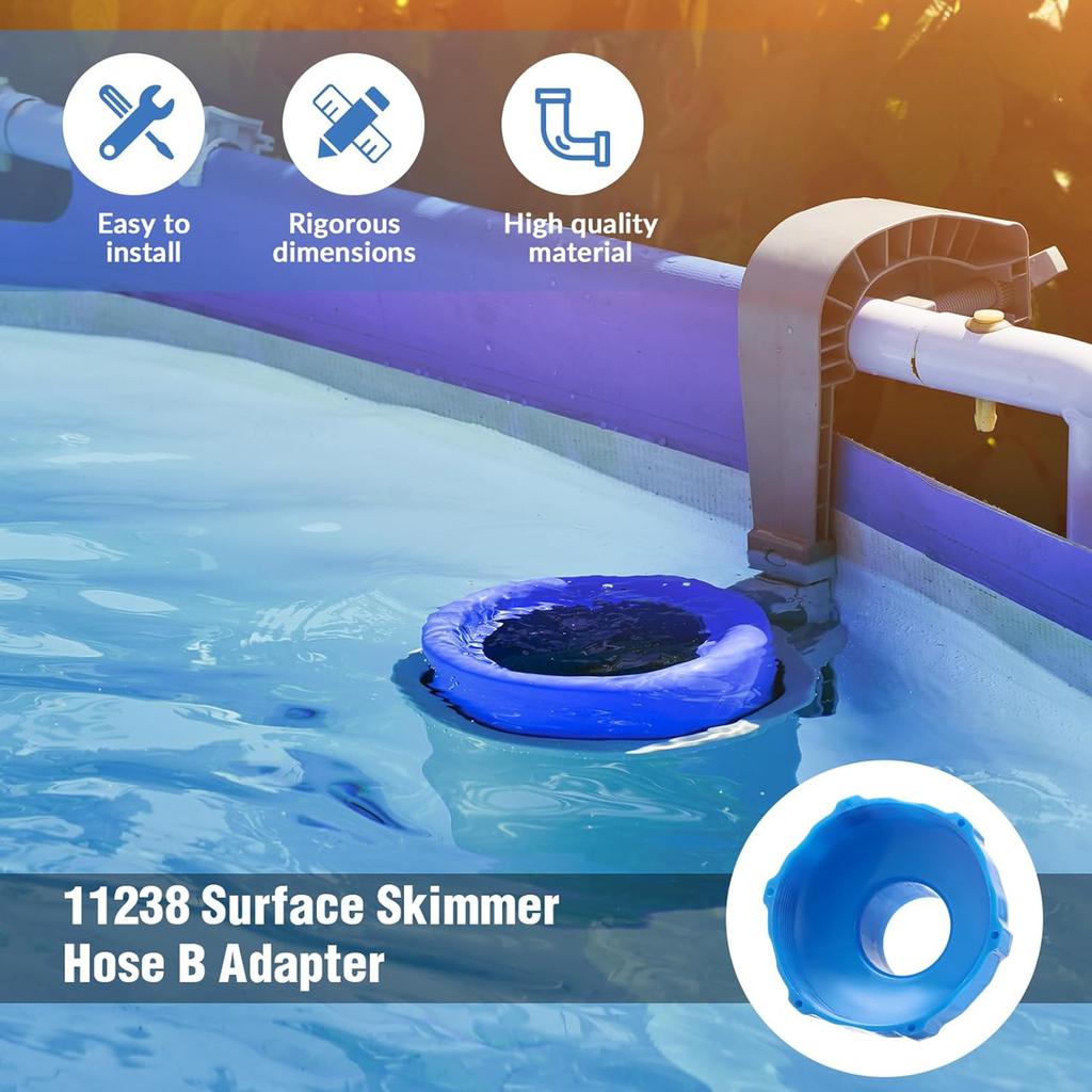 Pool Hose Adapter Kit Easy To Use Hose Fittings Pool Adapter Plastic Material for Swimming Pool Vacuum Filter Pump