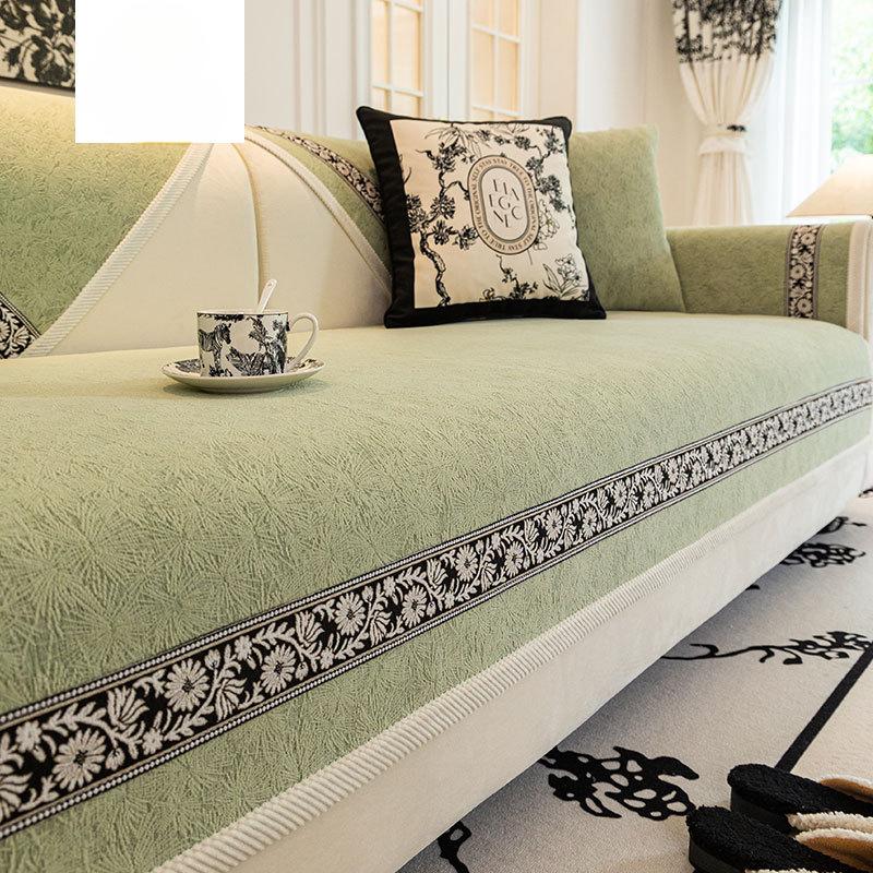 

Ткань синели, французская универсальная ткань для диванных подушек Four Seasons, Нескользящий чехол для дивана, универсальный универсальный чехол 70*120cm