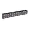 100A Terminal Strip Dual Row Large Current Wire Barrier Block Terminal Strip with Transparent Cover