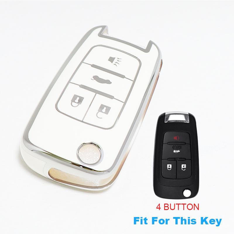 4 Buttons Tpu Keyless Shell Holder Car Key Cover Case For Chevrolet Cruze Buick Opel Astra Zafira Meriva Insignia Corsa Antara