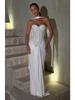Elegantes Europäisches & Amerikanisches Damen-Formelles Schlank geschnittenes Kleid für Frühling/Sommer mit tiefem Ausschnitt, Pailletten, Reißverschluss und Falten-Design