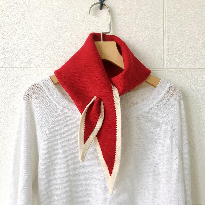 Knit Scarf Girls Shirt False Collar for Sweater Dress Shirt Detachable Collar Women Autumn Warm Fake Collars Small Shawl XWJ113