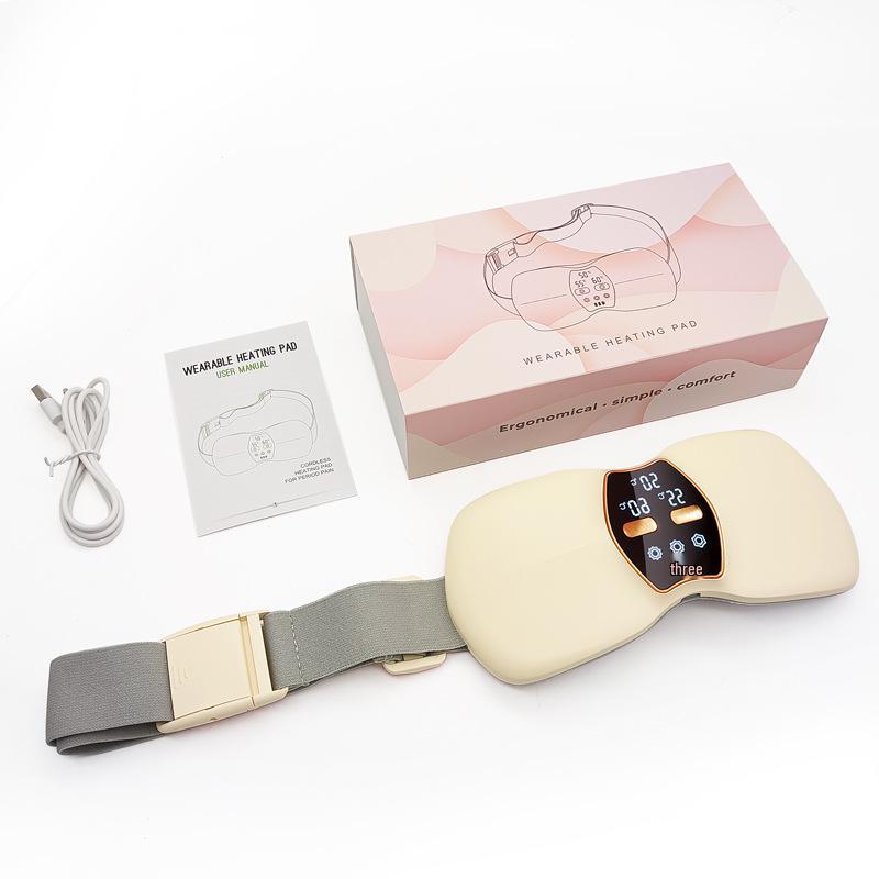 Electric Uterine Warmer & Massager Belt for Menstrual Relief with Vibration Heating, Lumbar Support, and Home Use.