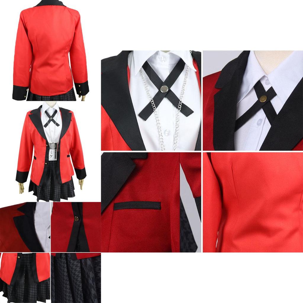 Breathable Kakegurui Jabami Yumeko Cosplay Dress Ideal For Halloween And Carnival