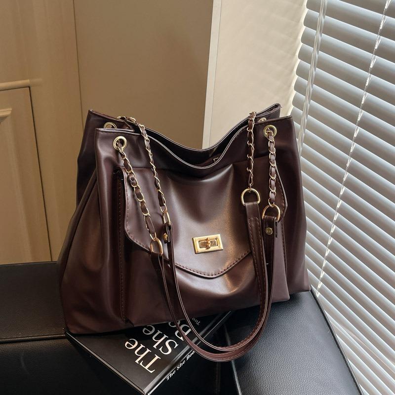 Large-capacity bag women's winter new leisure chain shoulder messenger bag simple class commuter tote bag