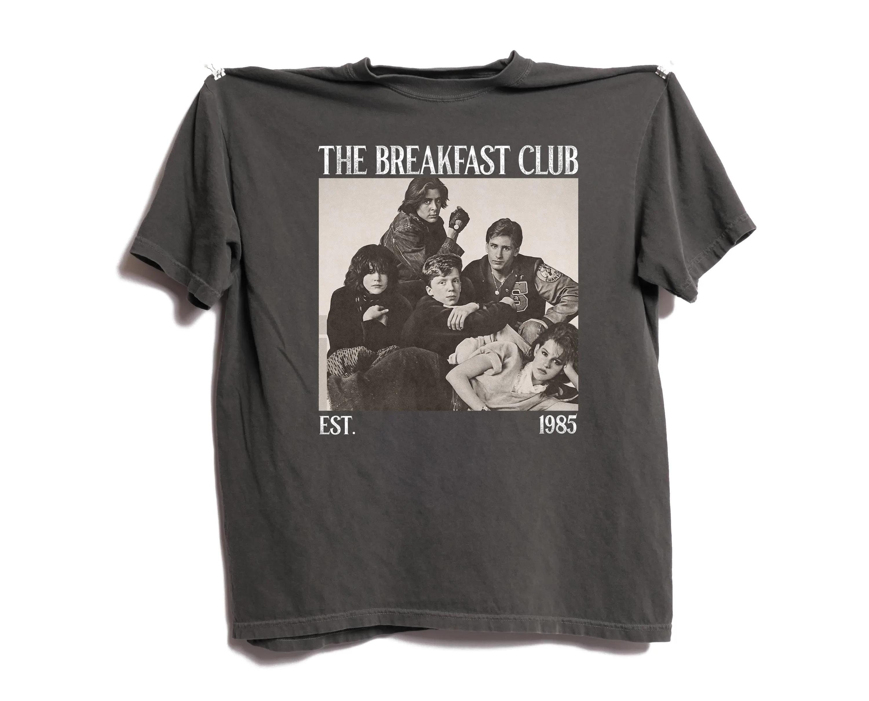 

2026 Summer Womens The Breakfast Club Movie TShirt Unisex Cotton and Breathable Short Sleeve Oversized Loose Casual S