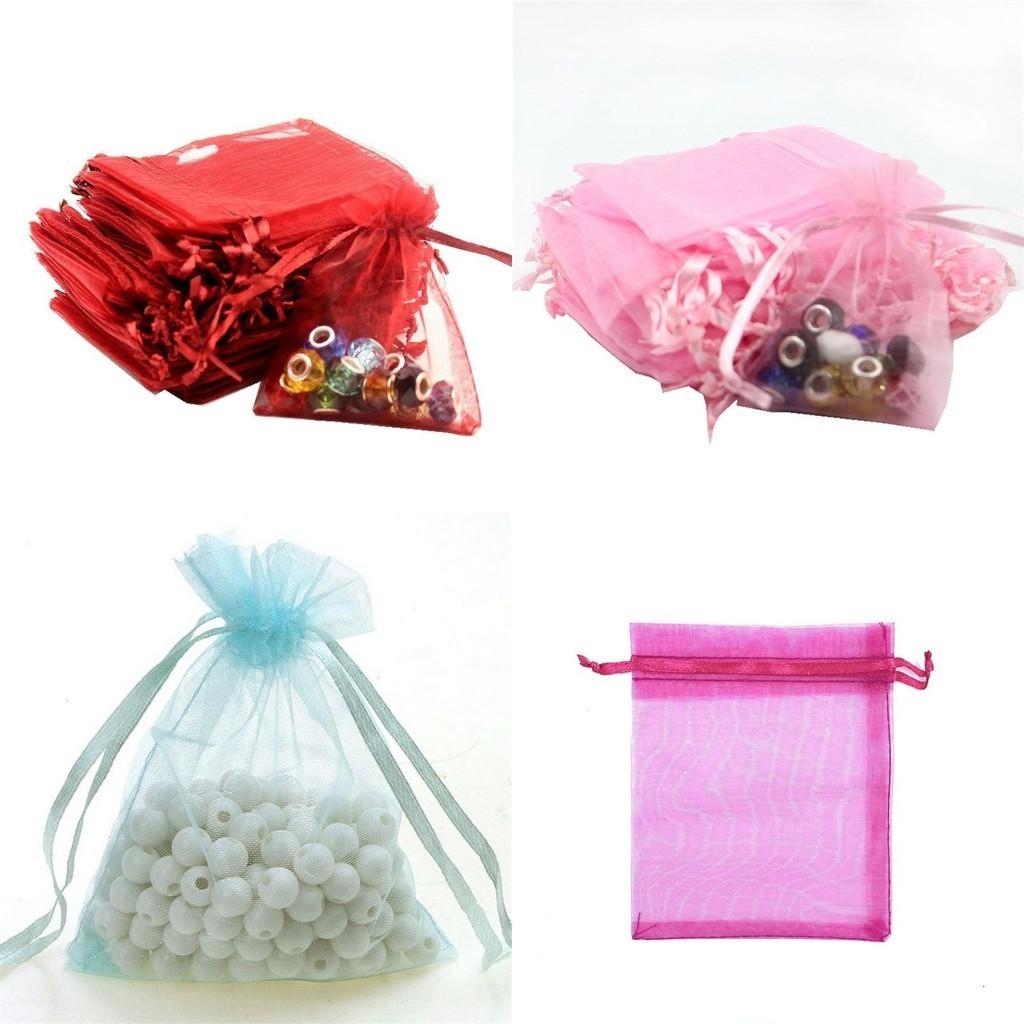 High-quality Organza Bags In White Black Red Grey And More For Party Favors