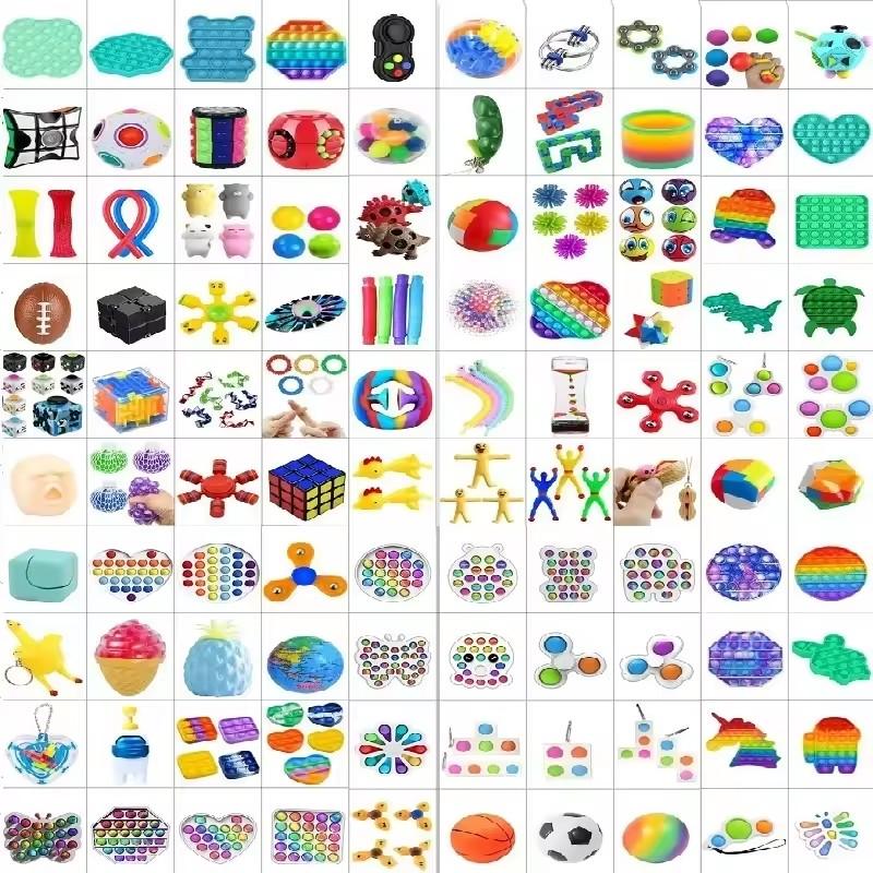5-50Pcs Assorted Fidgeting Toys  Gifts Pack Surprise Box 300 Different Fidgeting Set Antistress Ease Toys For Kids