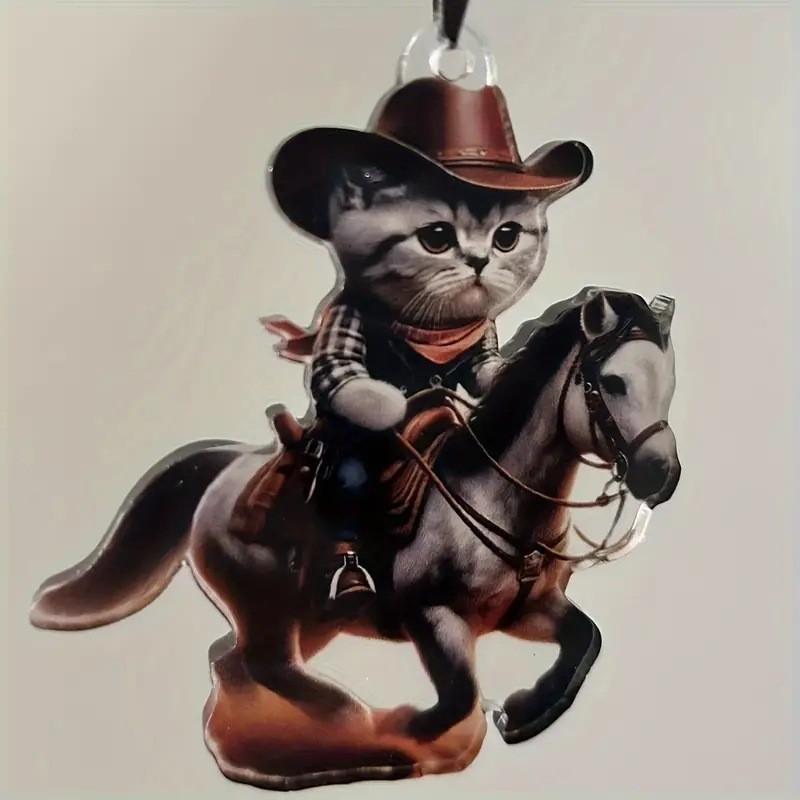 Acrylic New Cartoon Style Cat Pendant For Car Interior Decoration Perfect For Lovers Pet