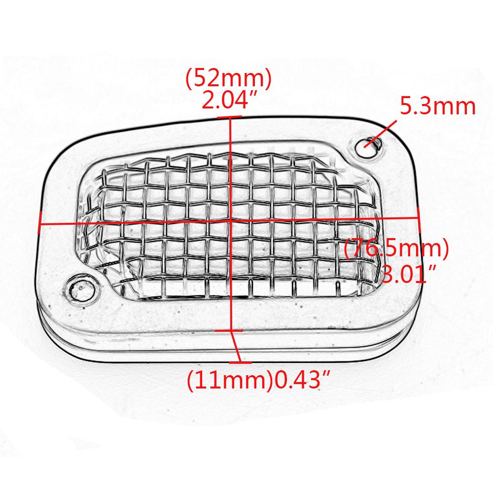 For Harley Softail Fat Boy 114 FLFBS FLFB FLSTF Slim Motorcycle Front Brake Fluid Reservoir Cover Master Cylinder Cap Chrome