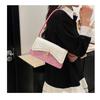 Large Capacity Splicing On The New Foreign Fashion Sequins Fashion Shoulder Armpit Small Square Bag for Women
