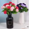 Chrysanthemum Bouquet Artificial Flowers for Vase Decoration Composition 35 Cm - Red-Pink