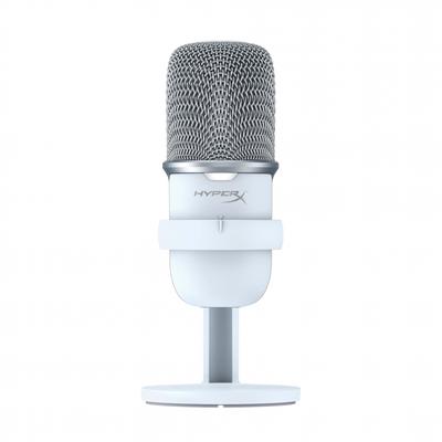 HYPERX Microfon de sine stătător USB SoloCast, alb, pentru telemuncă, Streamere, creatori de conținut, gameri, PC, PS4, PS5 Producător utilizabil 2 ani garanție 519T2AA