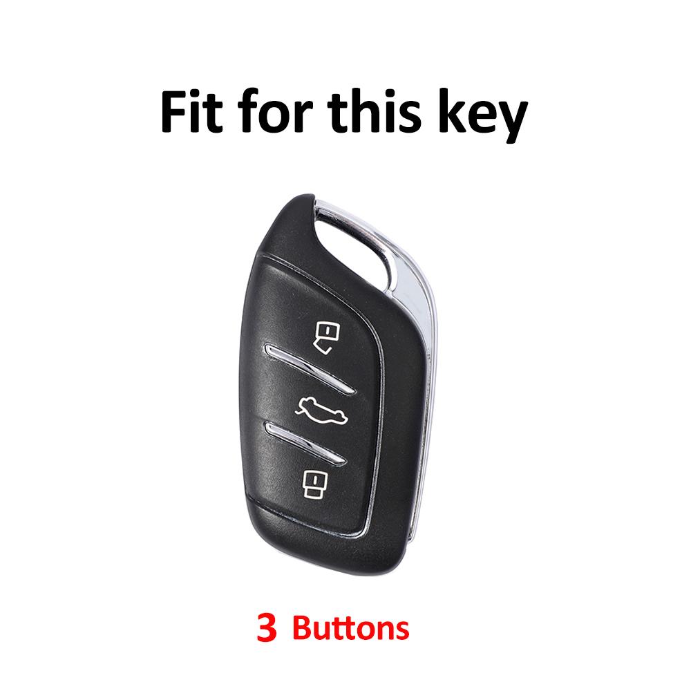 TPU Leather 3 Buttons Car Fob Shell Key Cover Case For Roewe RX8 RX3 RX5 ERX5 I6 I5 for MG 4 Mg4 Ev MG HS GT ZS EV ZX MG5 MG6