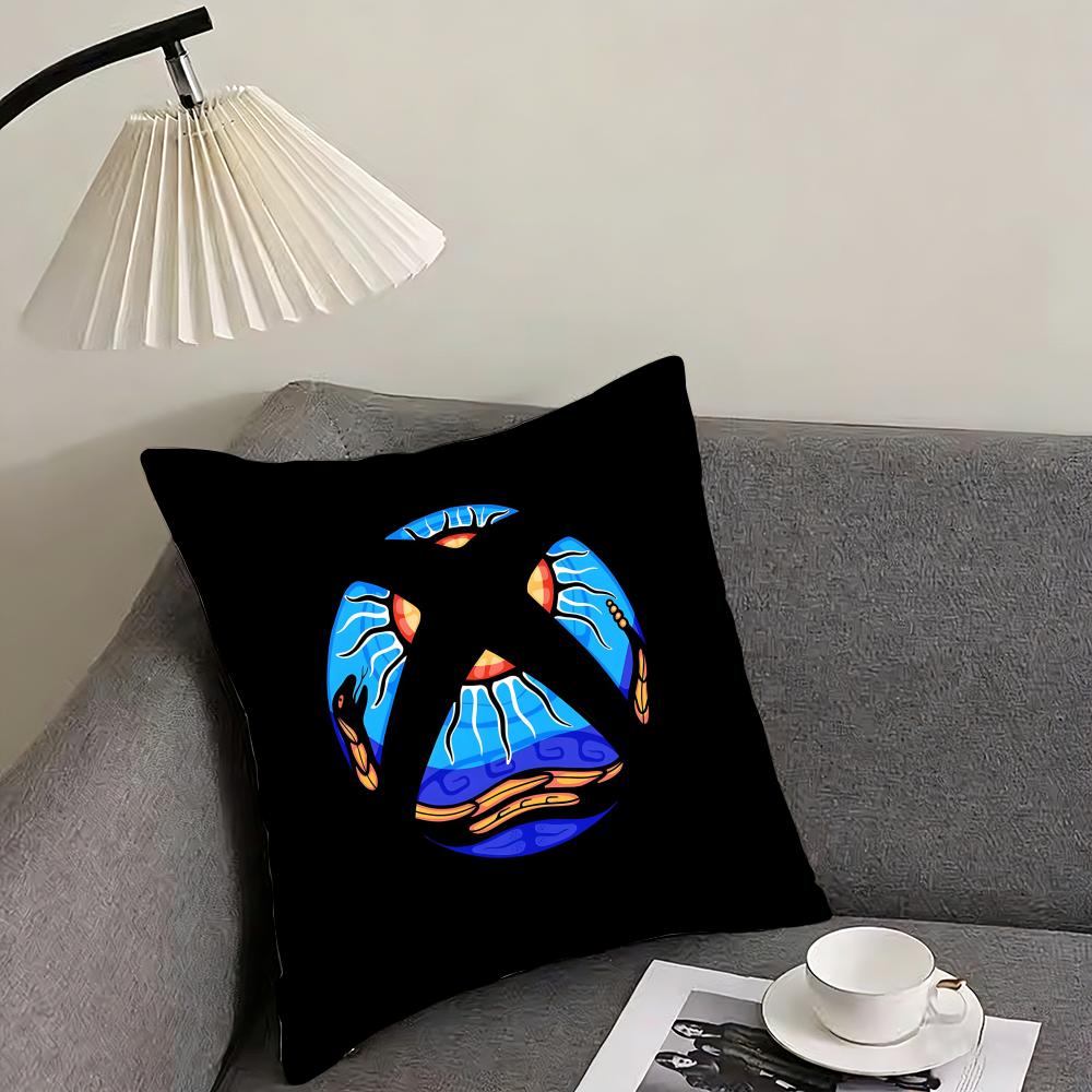 X-XBox Double-sided Printing Cushion Cover Reversible Plush Pillow Cover – For car, sofa, bedroom, perfect as a gift.