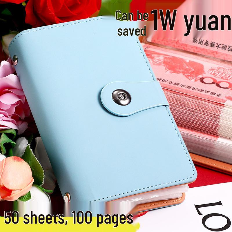 Waterproof Cash Savings Book: Large Capacity Money Storage Album & Banknote Clip