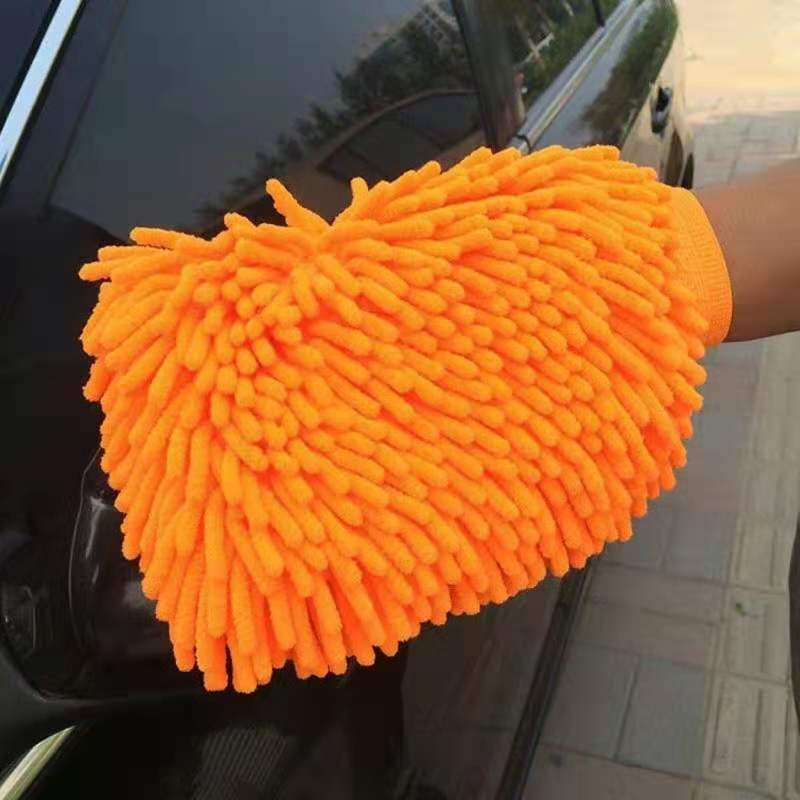 

2pcs/1pc Chenille Plush Gloves for Car Cleaning Thickened Doublesided Car Cleaning Tools Ultrafine Fiber Car Washing Gloves
