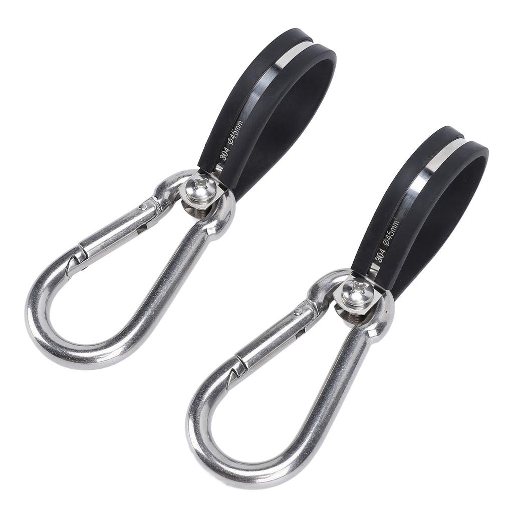 2PCS Airpower Line Clamp Stainless Steel Hanger Bracket Mounting Assembly Cushion Clamps for 3 In 1 Wrap Air Hose Lines