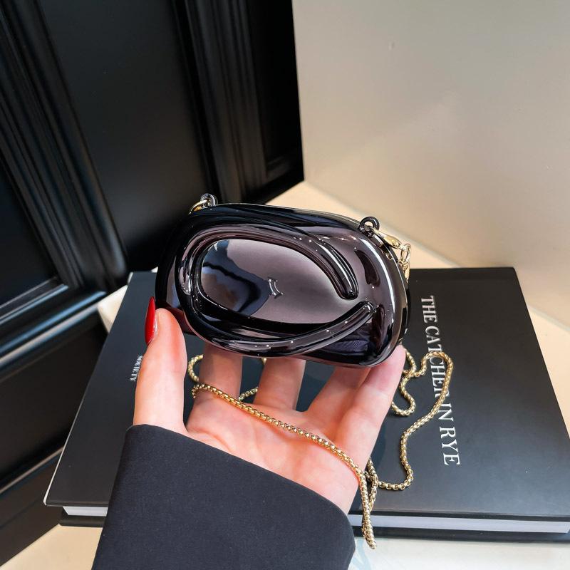 Европейские и американские тренды классическая круглая сумка-клатч, вечерняя сумка, акриловая сумка, ретро металлическая ручка, плечевая, кроссбоди чёрный