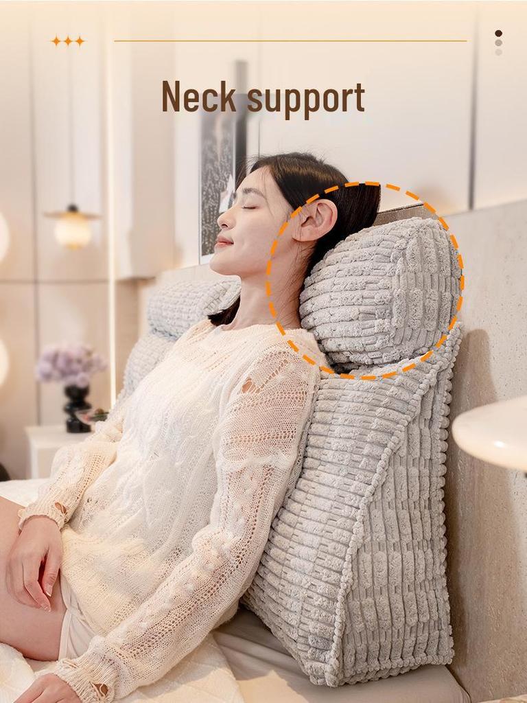 Cozy Headboard Cushion & Tatami Backrest Pillow for Bedroom and Living Room