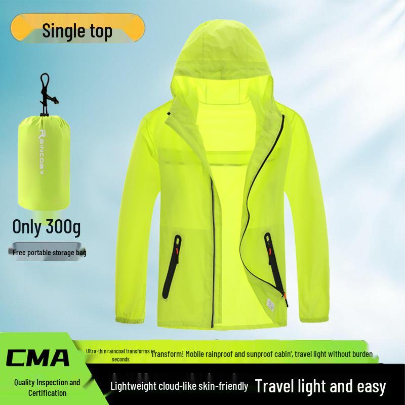 

Женский ультратонкий плащ и брюки: Непромокаемая, Дышащая, Защищающая от солнца велосипедная дождевая одежда XL